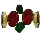 Maxi pulseiras folheada a ouro.
